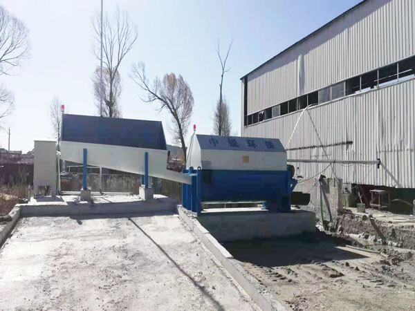 吉林攪拌站砂石分離機安裝完工