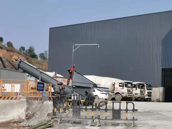 浙江杭州砂石分離機安裝完工